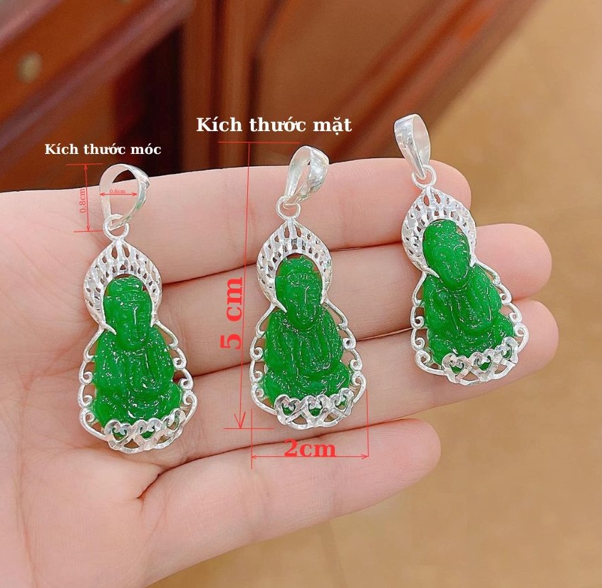 Mặt phật bọc bạc, mặt dây chuyền phật bọc bạc, mặt phật bạc