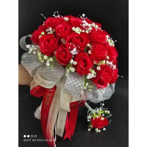 100GR CỎ ĐIỂM TRANG TRÍ BÓ HOA SÁP - HOA LỤA