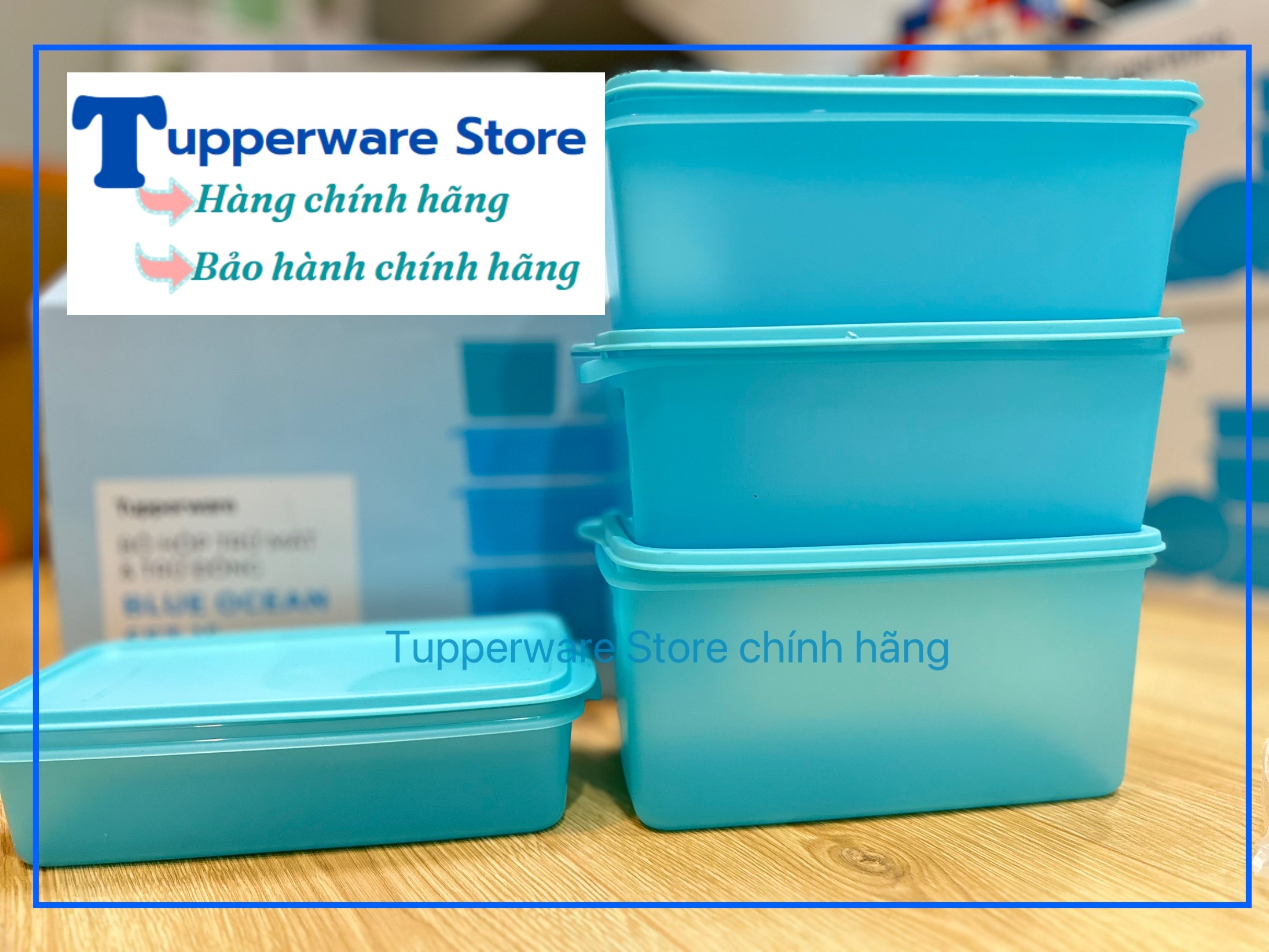 Hộp trữ mát Ocean Blue Tupperware