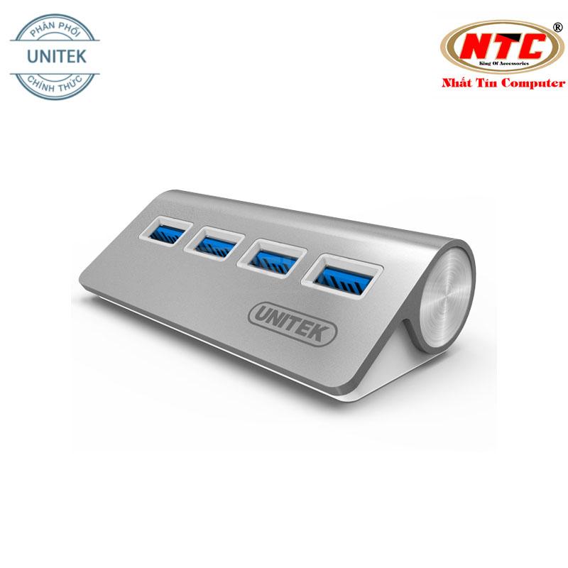 HUB chia USB 3.0 Unitek Y-3186 ra 4 cổng USB - hỗ trợ tốc độ lên đến 5Gbps (Trắng) - Nhất Tín Computer