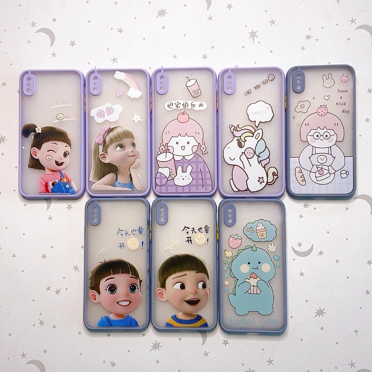 [HCM]ỐP VIỀN MÀU HÌNH SIÊU CUTE IPHONE XS MAX