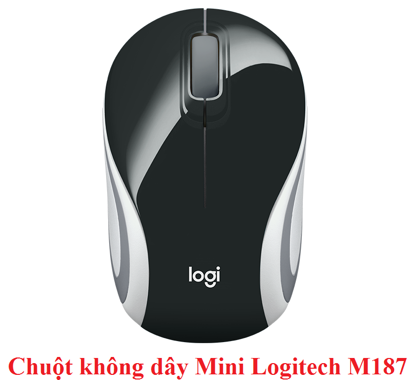 Chuột không dây Logitech M187 (Đen)
