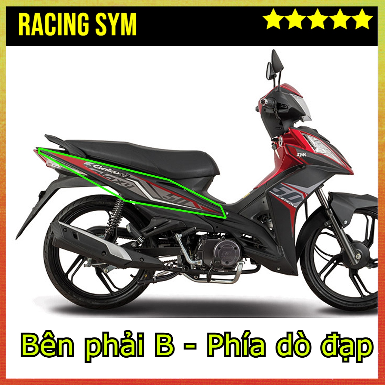 Ốp sườn xe Galaxy 50cc Chính Hãng SYM