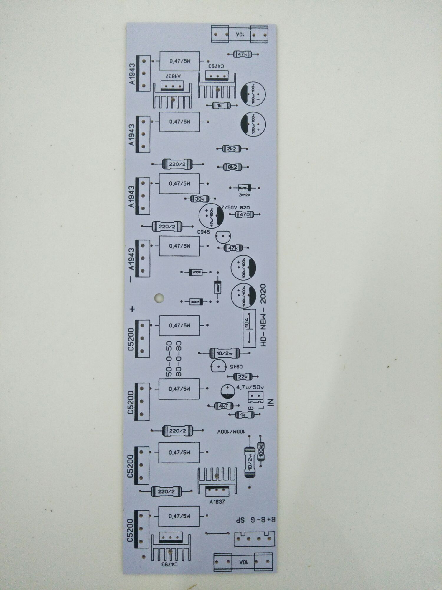 Pcb 8 sò 1 kênh sợi thuỷ tinh ( giá 1 pcb N)