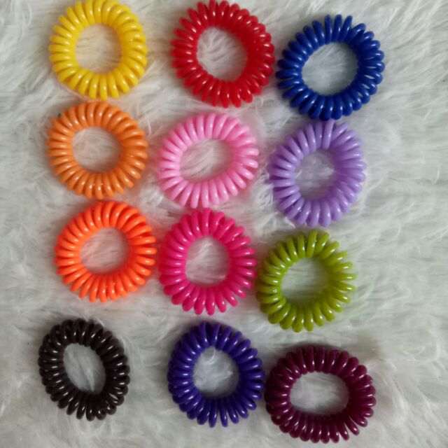 Cột tóc lò xo màu size trung