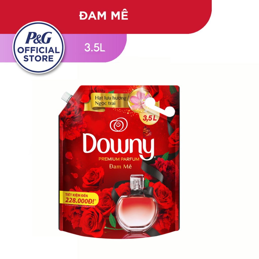 NƯỚC XẢ VẢI ĐẬM ĐẶC DOWNY TÚI 3,5L