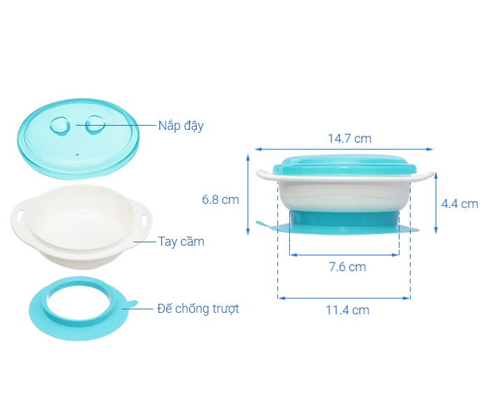 CHÉN ĂN DẶM CHỐNG TRƯỢT GALENA GA-SB01