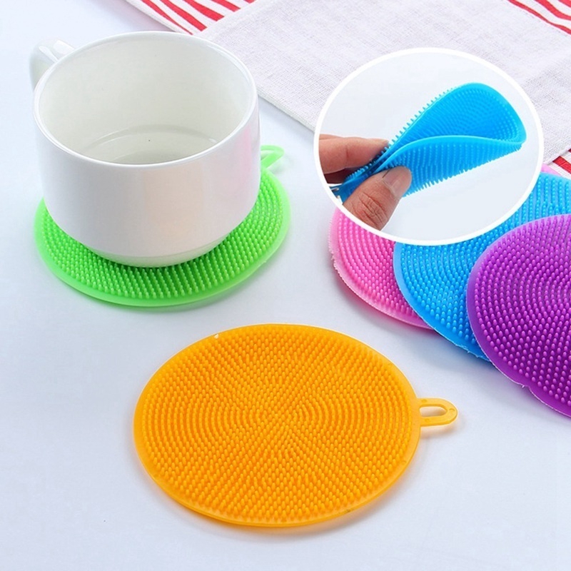 Miếng Rửa Chén Bát Silicon Siêu Bền Cọ Rửa Dụng Cụ Rửa Chén