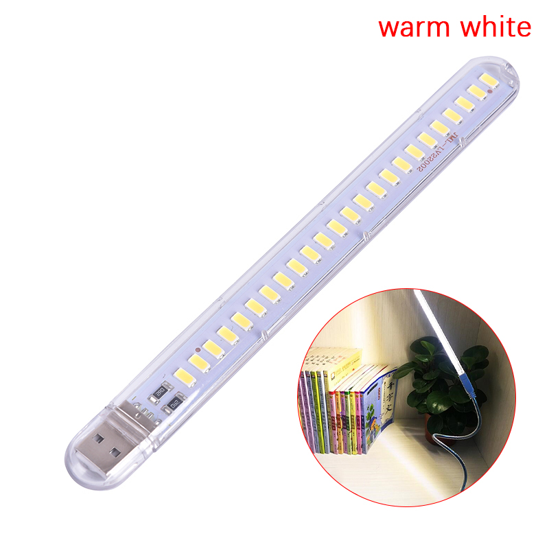 Fashion đèn ngủ led usb 5v 12w đèn bàn đọc sách usb 24 led đèn sách