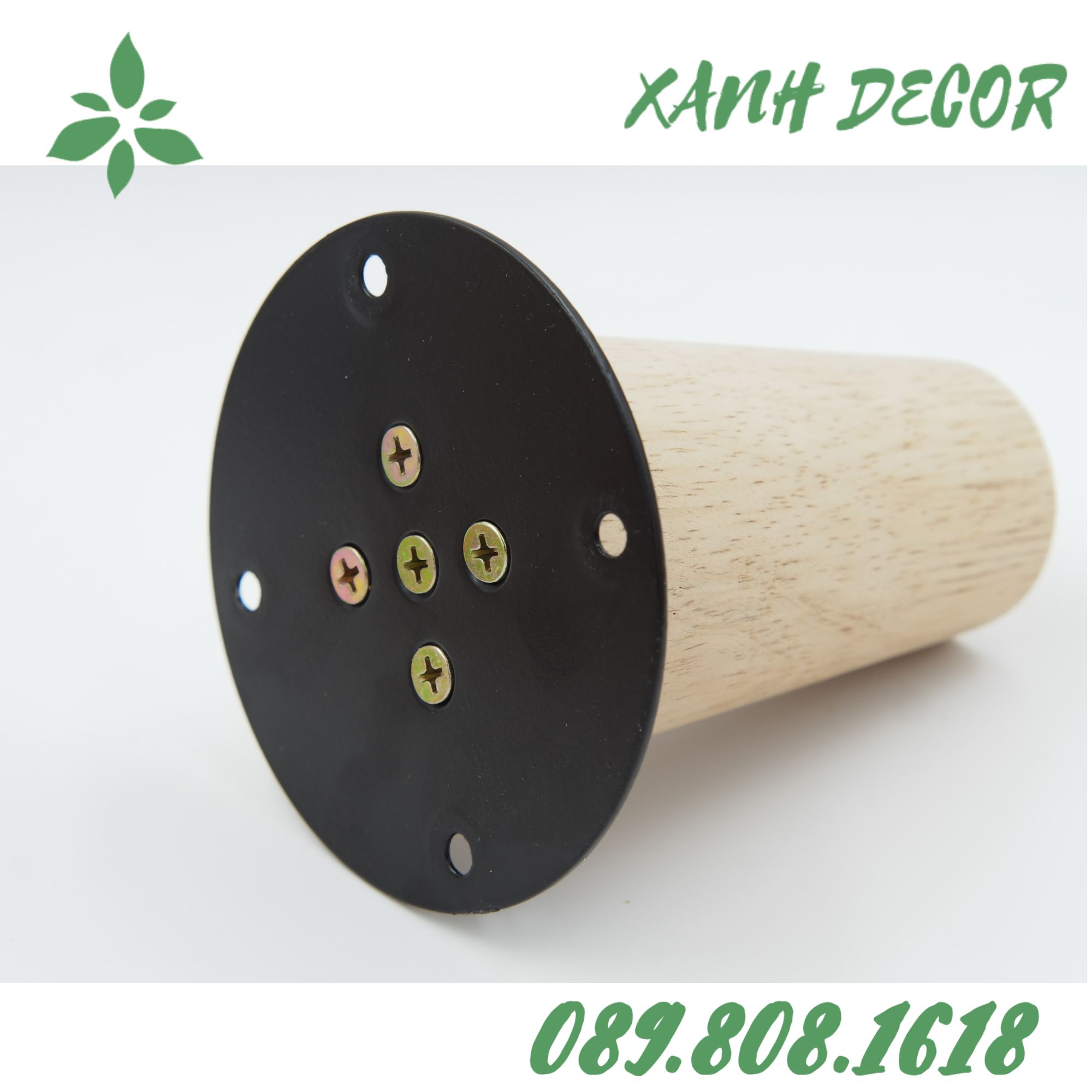 Pad sắt tròn (Mặt bích tròn ) sơn tĩnh điện 9cm dùng cho chân SOFA