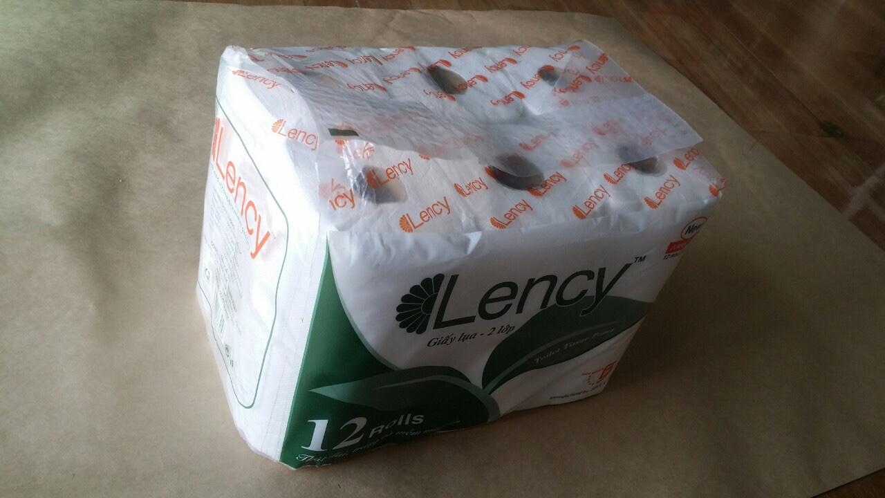 Giấy vệ sinh Lency 12 cuộn 2 lớp