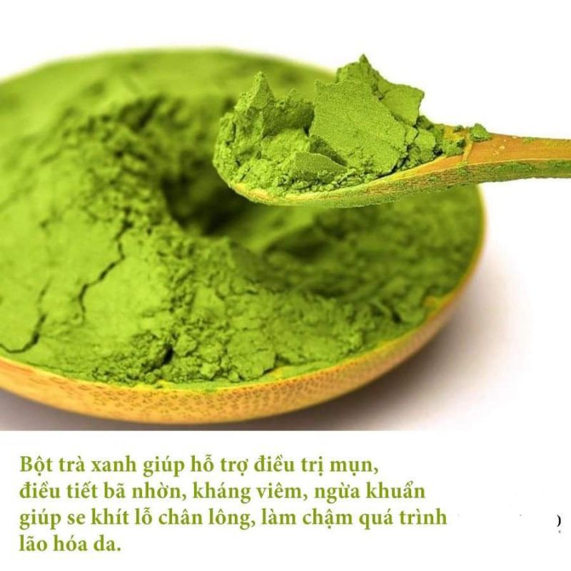 Bột lá trà xanh handmade