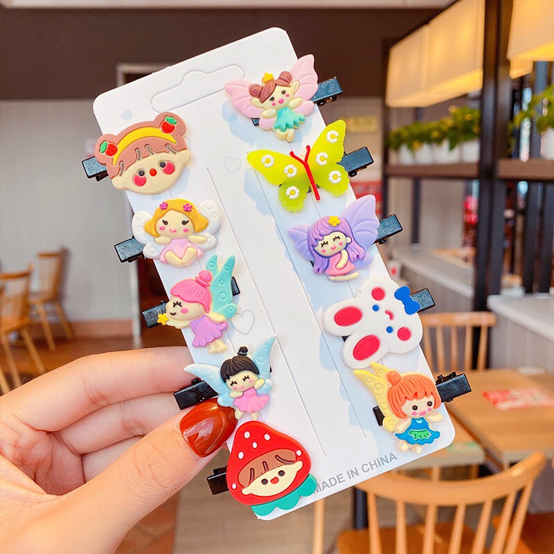 Set 10 Kẹp Tóc Hàn Quốc Cute Cho Bé (SPKT2)