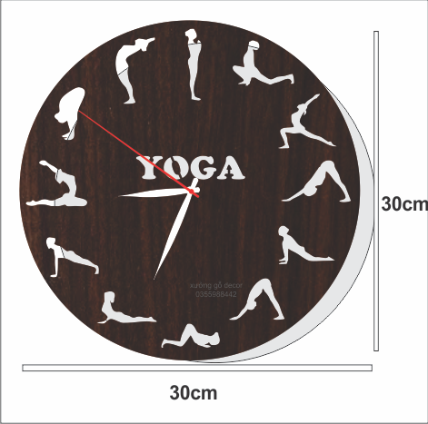 Đồng Hồ Yoga Treo Tường Giá rẻ