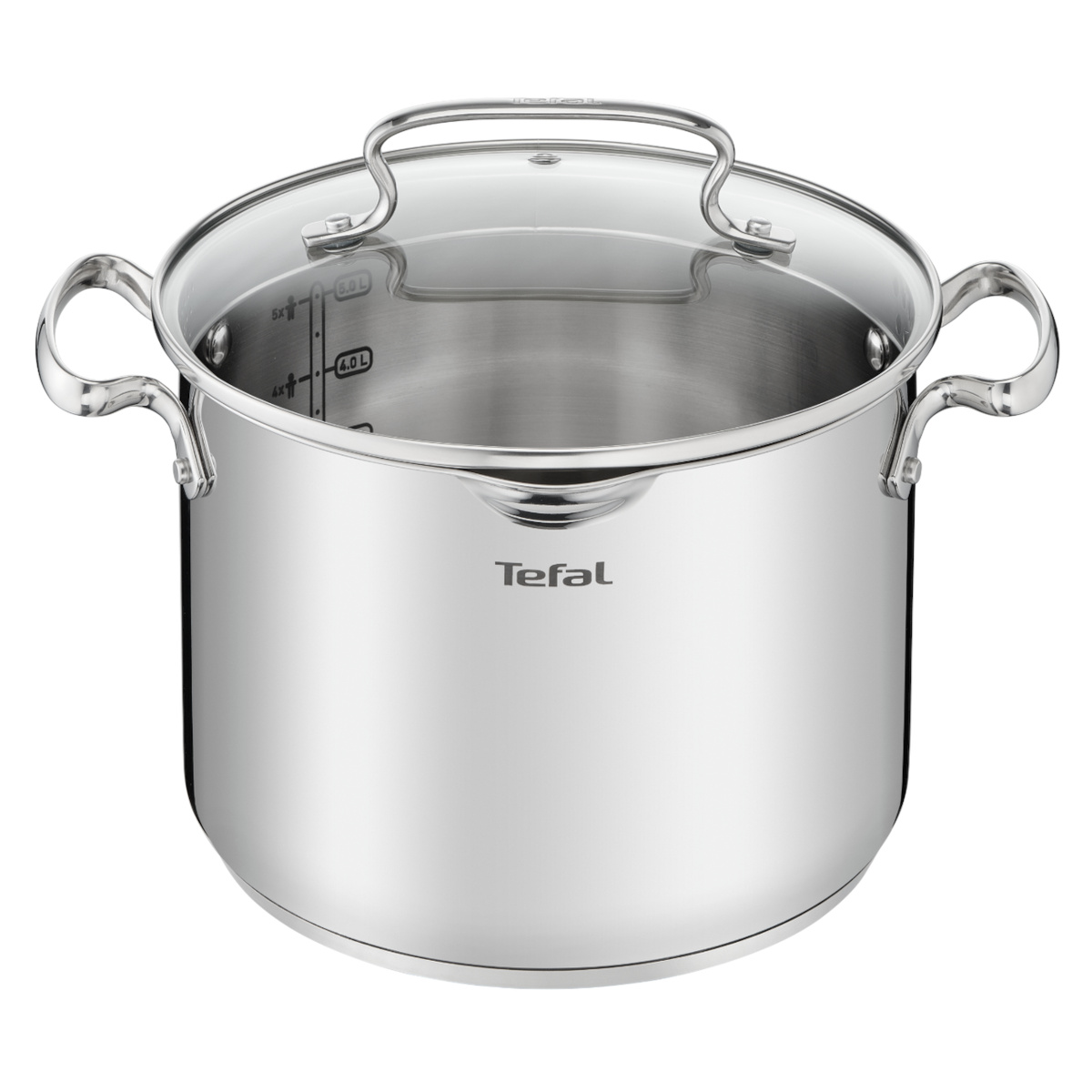 Nồi inox 304 cao cấp Tefal Duetto Plus 22cm thành cao 16cm dung tích 6.1L bảo hành 24 tháng