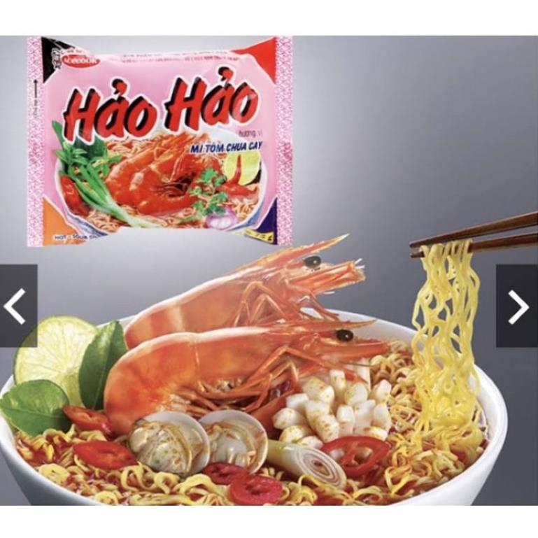 Thùng 30 gói HẢO HẢO Mixx 2 vị thơm ngon ( chua cay bà kim chi )