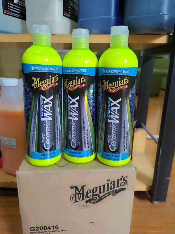 (Tặng khăn và mút dưỡng chuyên dụng cao cấp) Wax bóng Ceramic sơn xe dạng kem Meguiar's Hybrid Ceramic Liquid Wax