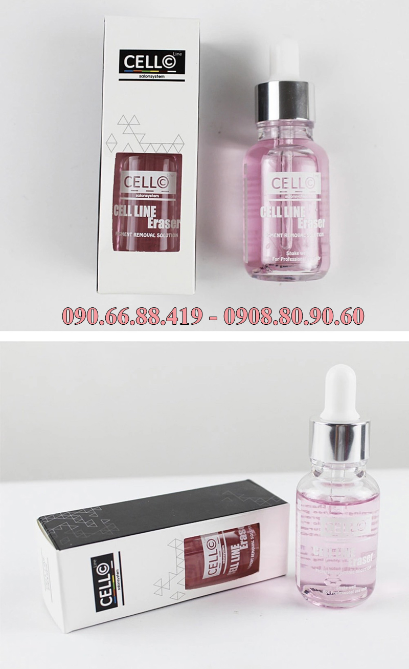 [HCM]Xóa xăm Cello Hàn Quốc chân mày phun xăm 30ml