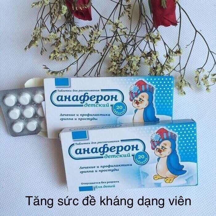 Tăng sức đề kháng anaferon chim cánh cụt của nga dạng viên hộp 20 viên