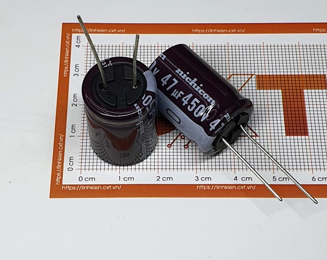 Tụ hóa 47uf 450v 18x25mm