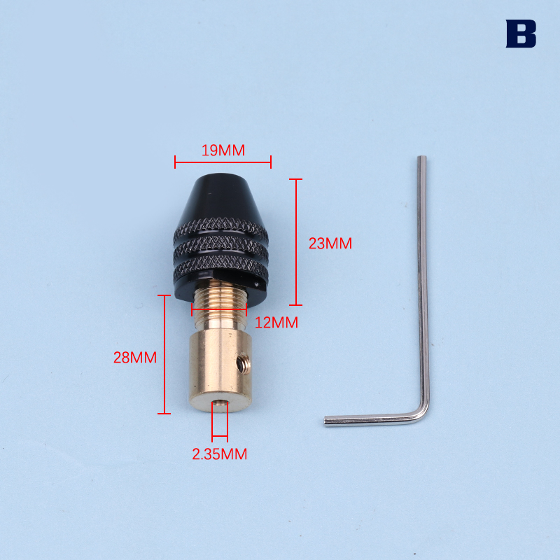TrailB 0.3-3.4mm Universal Small Electronic Drill Bit Collet Mini Chuck Tool Set Fixtur
