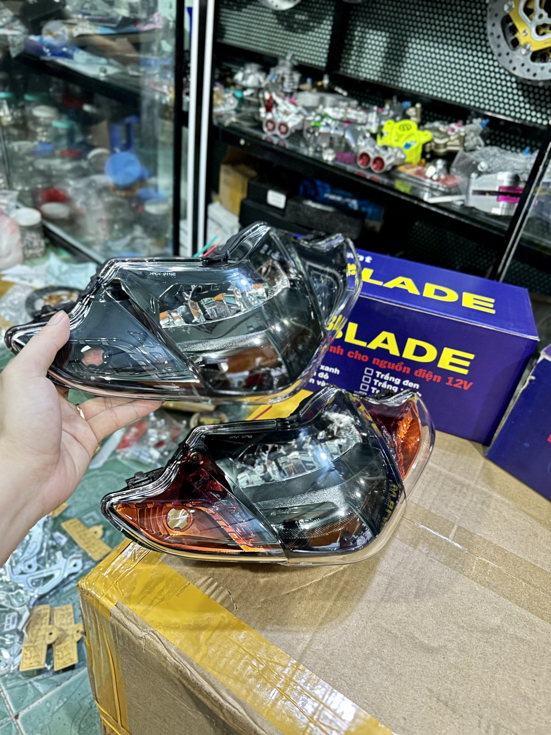 Pha đèn 2 Tầng Wave Blade Led Light Chính Hãng