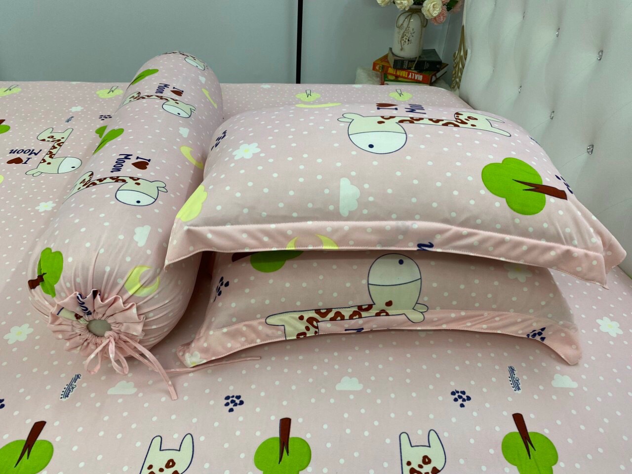 Bộ Drap Thun Hàn Quốc mát lạnh { 4 món } khách nhớ chọn size