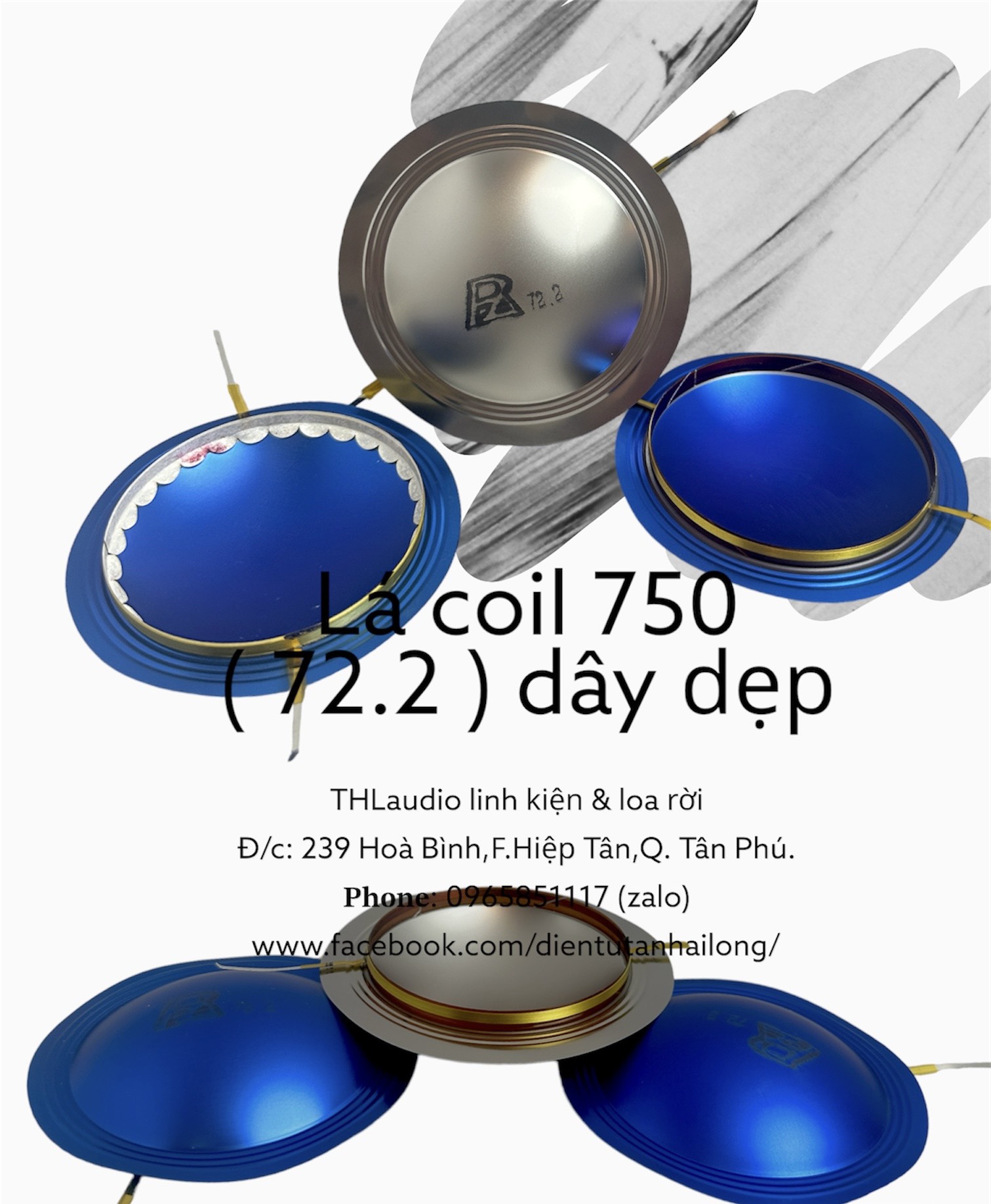 Lá coil loa Treble 850 dây dẹp