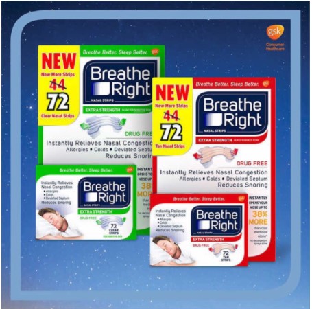 Miếng dán chống ngáy Breathe Right - Hàng Mỹ