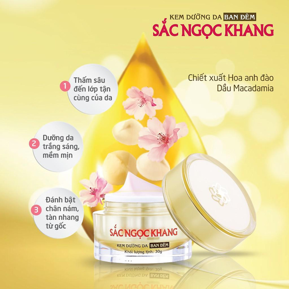 [HCM]Kem Dưỡng Da Sắc Ngọc Khang (loại 30gr)