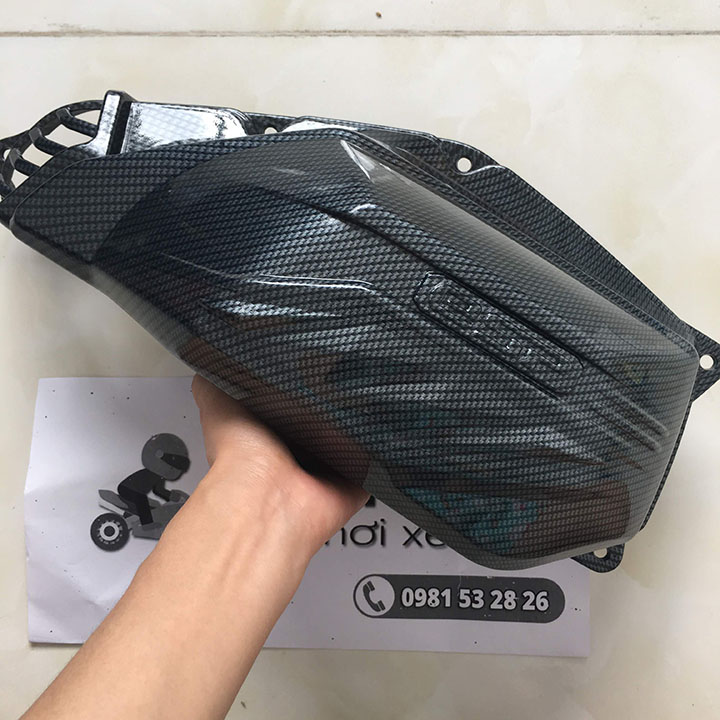 [FreeshipMAX] Ốp pô e xe vario cacbon 2018-2019-2020-2021-2022-2023-2024 bản 125 150 chụp quạt gió cacbon - phụ kiện trang trí