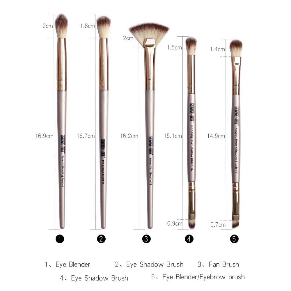 Bộ 5 cọ trang điểm mắt Maange (MAG5747)