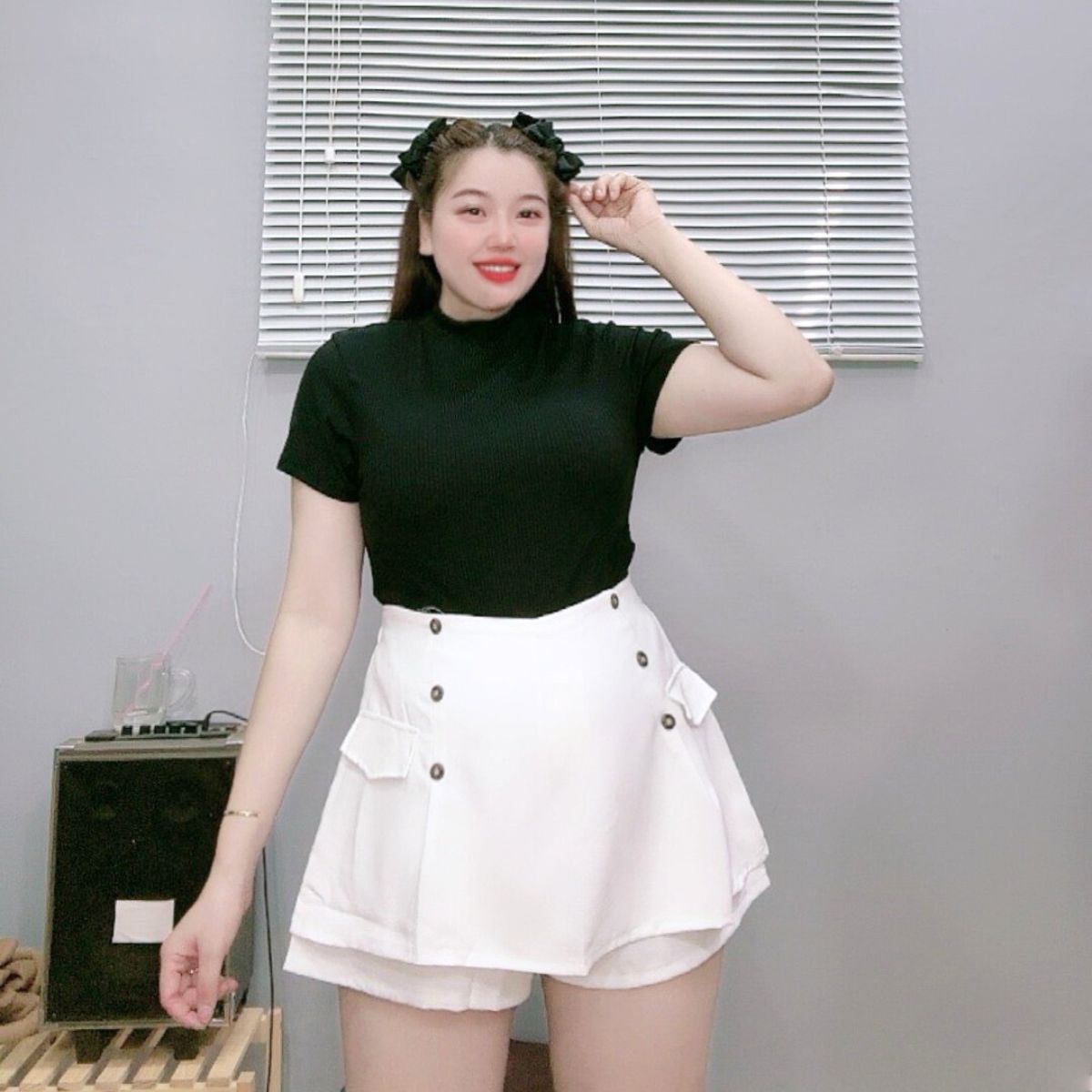 Quần giả váy bigsize 60kg đến 95kg)quần váy bigsize nữ cho nàng béo mã GVN
