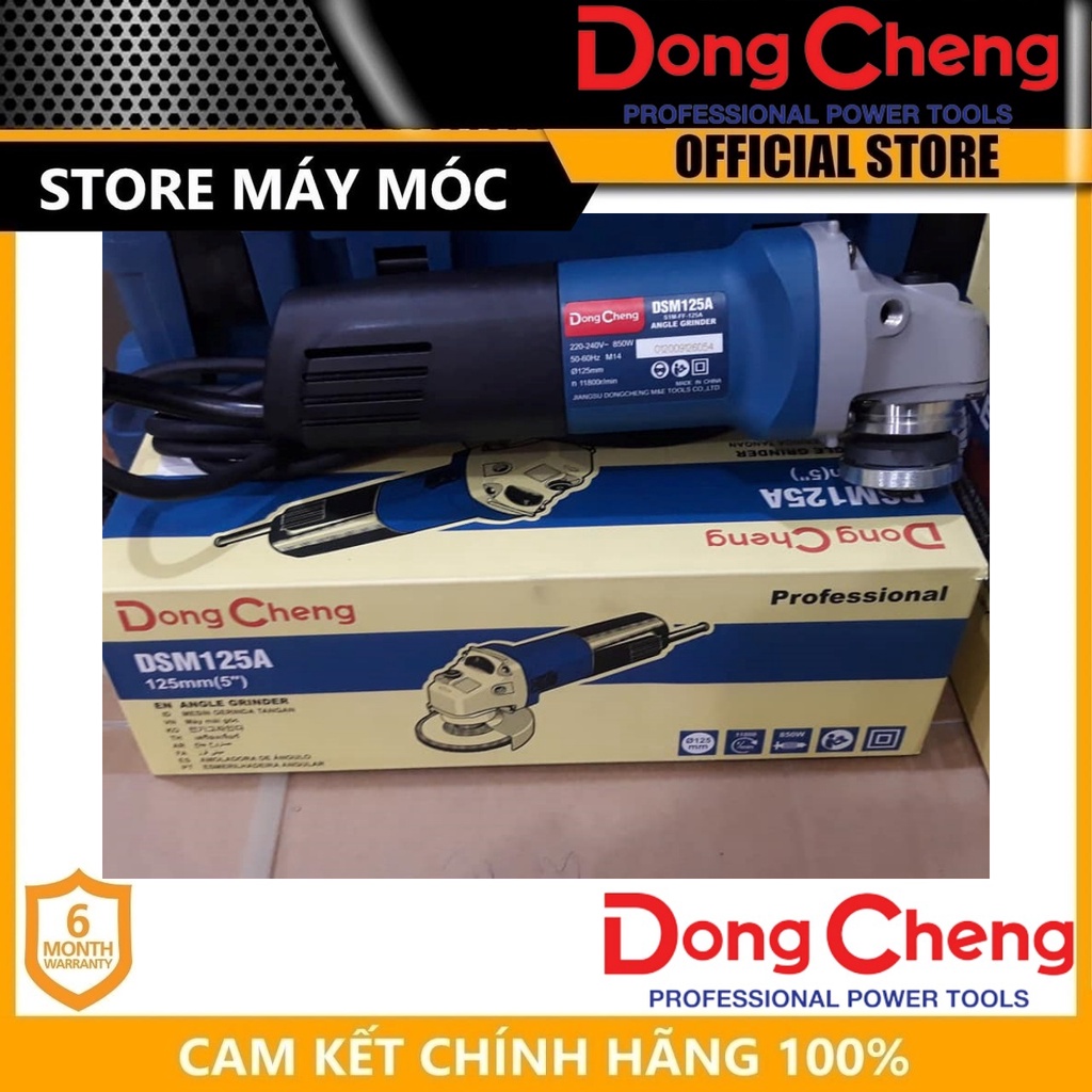 Máy mài góc 125mm 850w dongcheng dsm125a- hàng chính hãng
