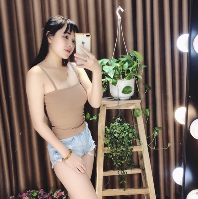 Áo hai dây ngang sợi bún siêu hot.