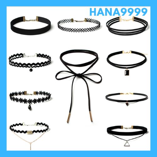 [HCM]Combo 10 vòng cổ nữ choker siêu cá tính kèm video