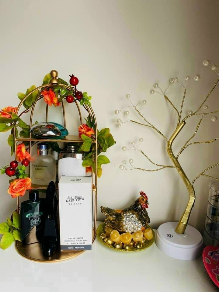 Kệ Mỹ phẩm lòng chim decor