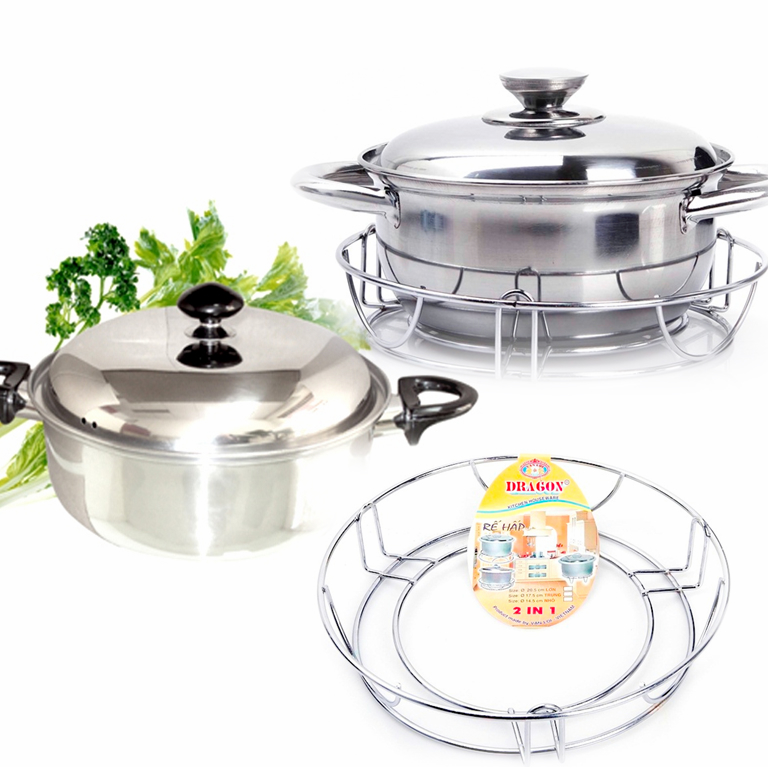 Rế hấp lót nồi inox 2 trong 1 - MixASale