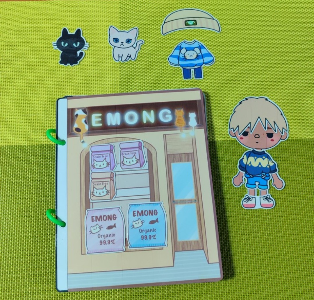 CandyHome Paper -búp bê giấy Cửa Hàng Mèo Con