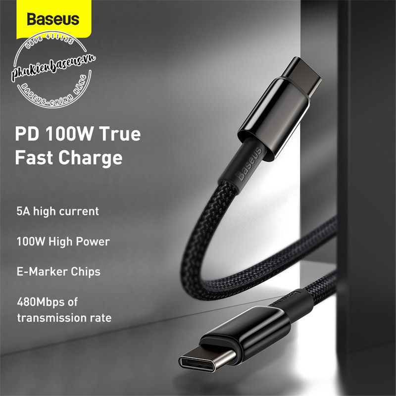 Cáp sạc nhanh Baseus Tungsten Gold Fast Charging Data Cable