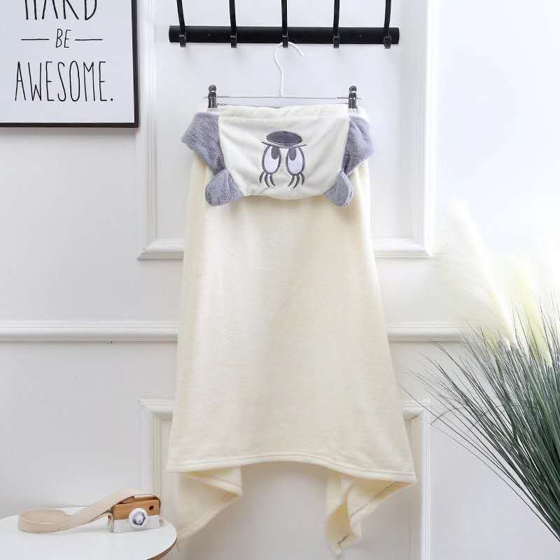 [Hàng Cao Cấp] Khăn quấn ủ hình thú cho bé trai và bé gái, Chất liệu vải bông dày mềm mịn, Kích thước 80x120cm