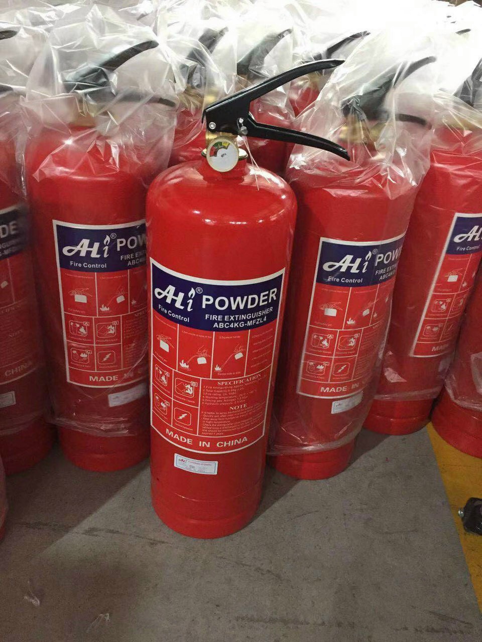 Bình Chữa Cháy Bột ABC 4kg Ali, Bình Cứu Hỏa Đạt Tiêu Chuẩn PCCC