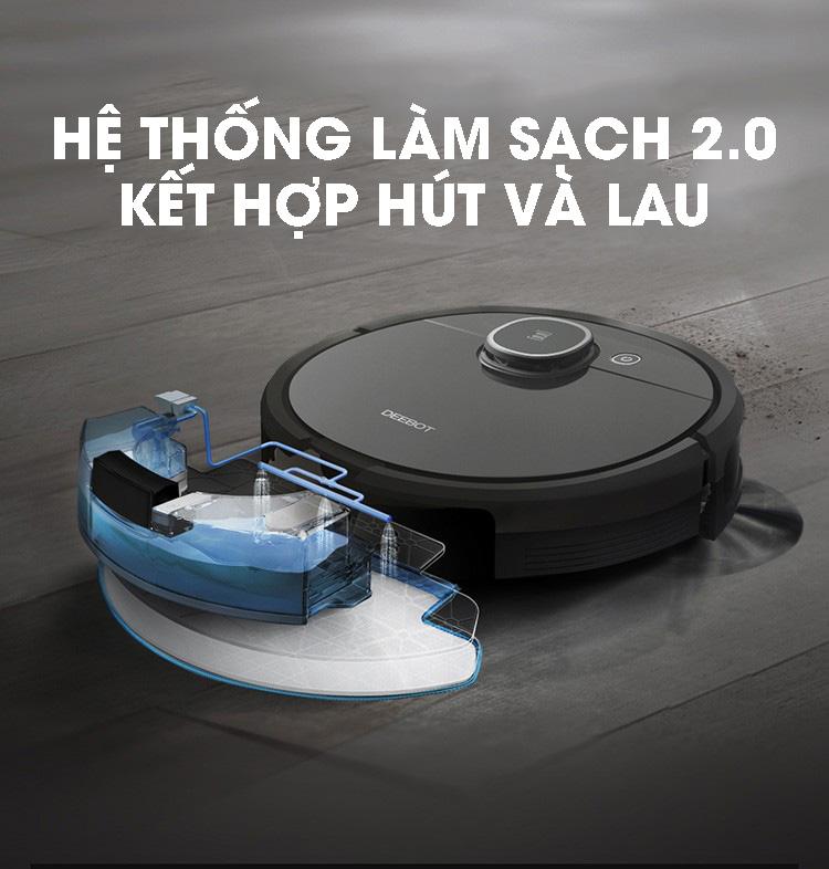 Robot hút bụi lau nhà ECOVACS DEEBOT T5 HERO (OZMO 950)
