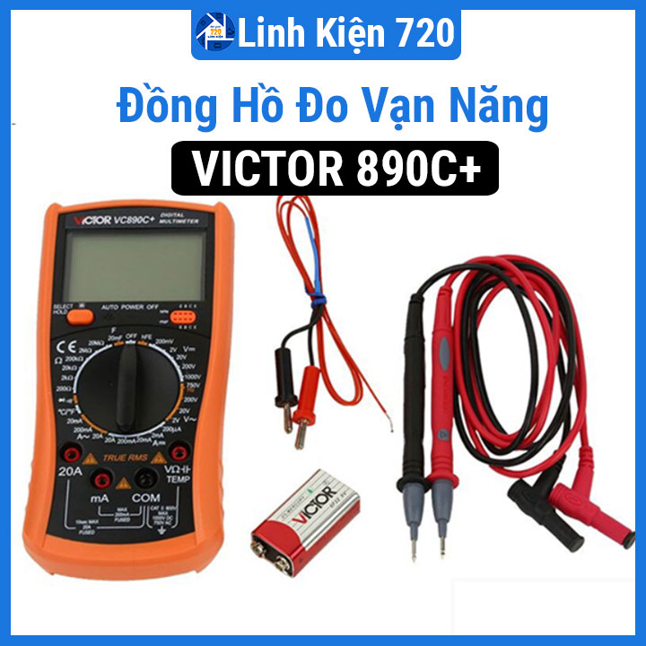 Đồng hồ vạn năng, kỹ thuật số victor vc890c+ đo điện đa năng