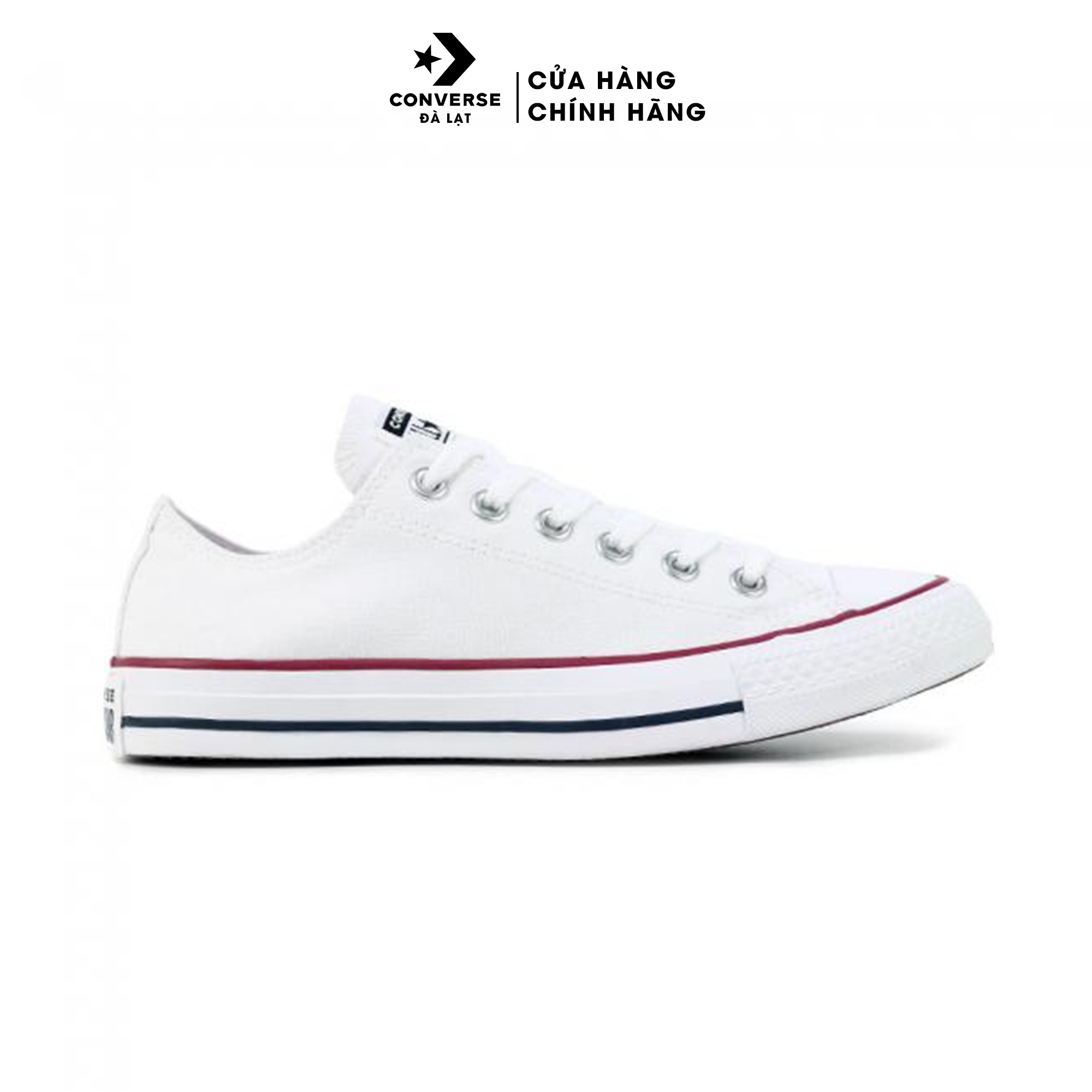 Giày sneaker converse classic cổ thấp màu trắng - 121176