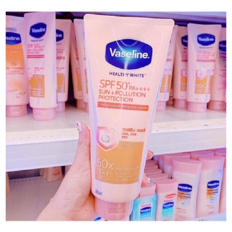 Sữa Dưỡng Thể Vaseline Perfect Serum 50X Tuýp 320ml - Mẫu Mới Dưỡng trắng gấp 50 lần Vaseline thông thường