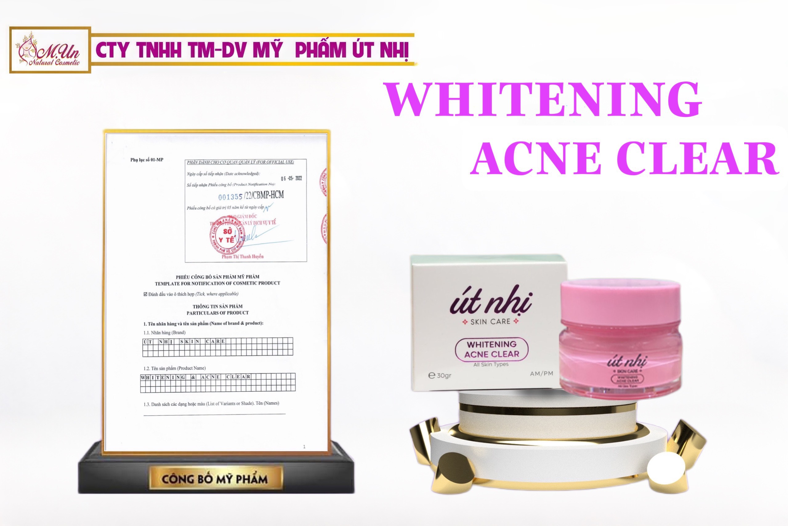 Kem Mụn ÚT NHỊ _ Giảm mụn, mờ thâm 30GR