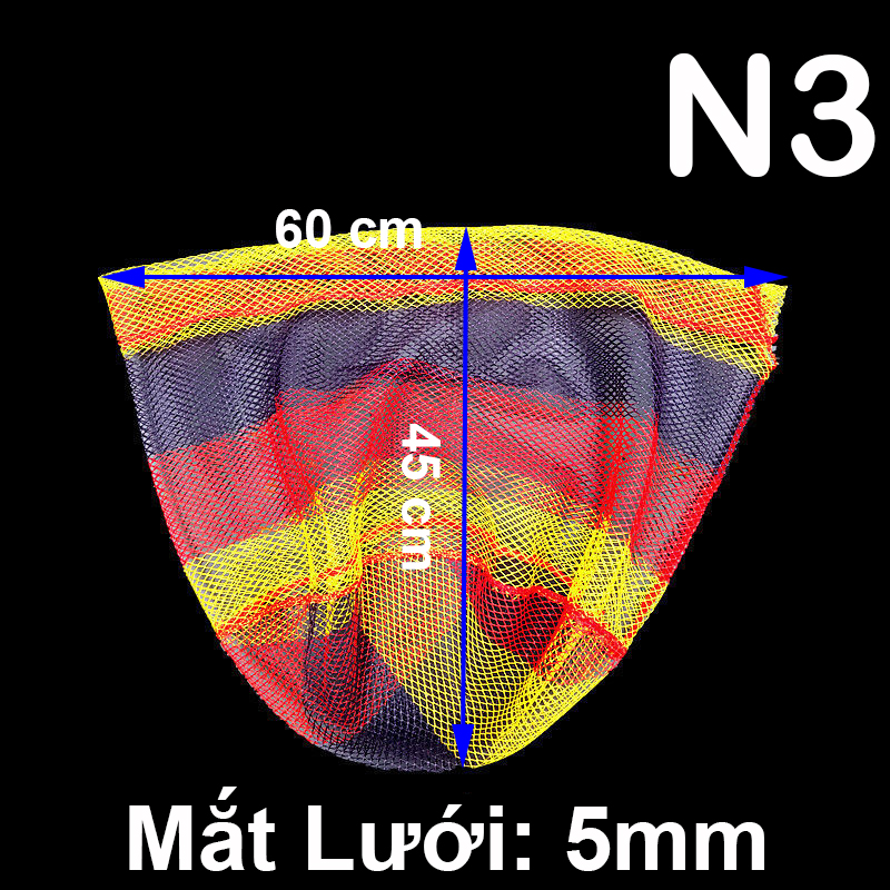 Lưới Vợt Sợi Dù Đơn – Mắt lưới 0.5 cm2 (Mã: N)