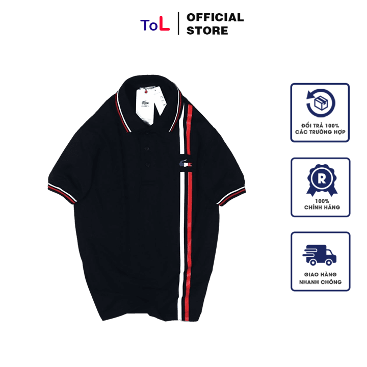 [FreeShip Max] Áo Thun Nam Cá Sấu - Sọc Đứng (Hàng VNXK)