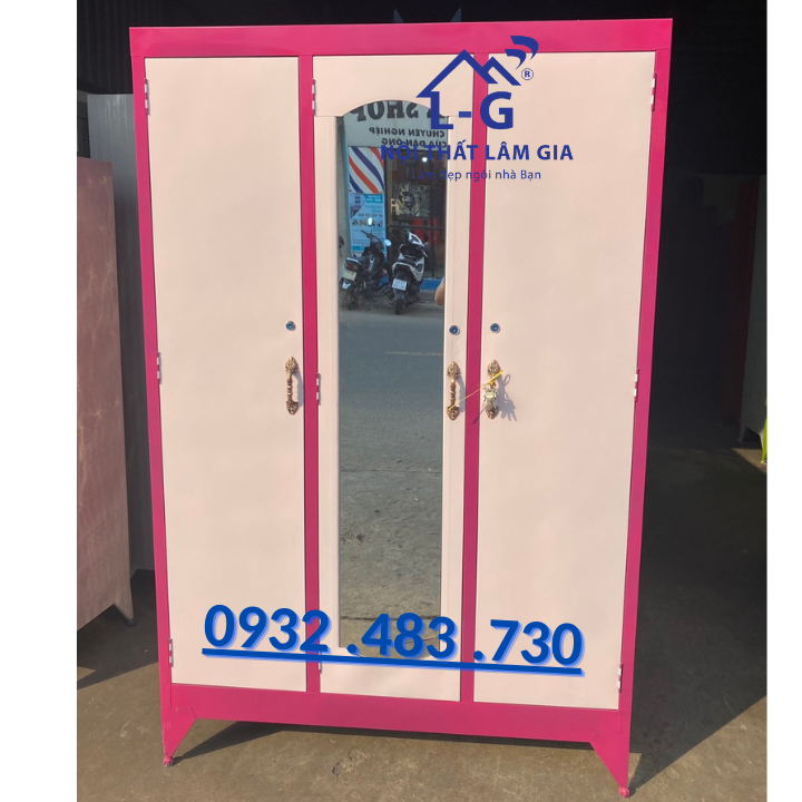 Tủ sắt quần áo giá rẻ - tủ sắt 3 cánh hcm
